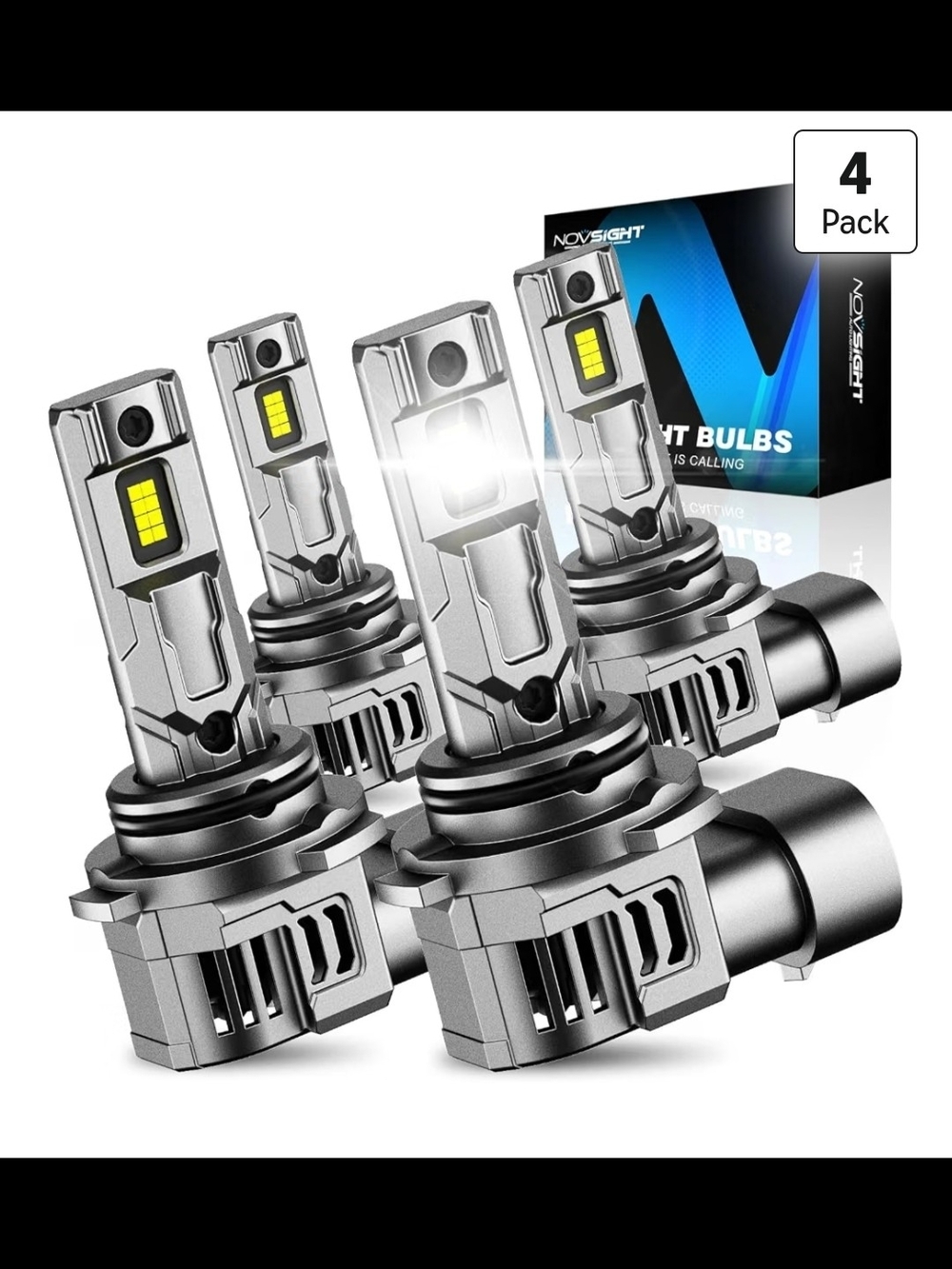 NOVSIGHT 9005 9006 LED Bulbs, 96000LM 180W, 800